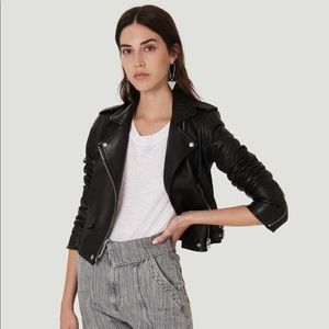iro black leather jacket